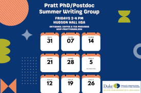 Pratt PhD Postdoc Summer Writing Group Calendar